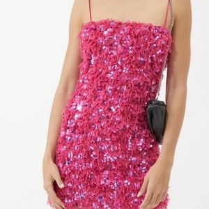 Urban Outfitters HOT pink mini dress size M NWT